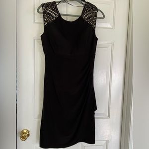 Size 8 stretchy black knee length dress